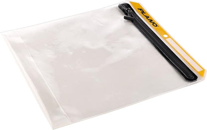 Plano Stowall Series Deluxe XL Waterproof Storage Bag, Transparent, TPU Plastic, Tackle Organization Storage, Heavy-Duty Resealable Zipper Seal Closure