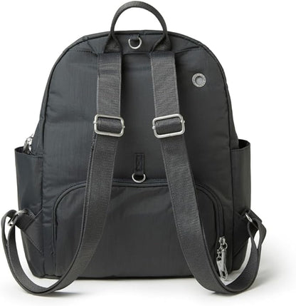 Securtex® Anti-theft Vacation Travel Backpack 10x13" Slash-Resistant Nylon Daypack w/RFID, Charcoal