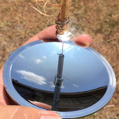 Solar Lighter Fire Starter for Emergency, Camping & Survival - Lightweight & Reliable Sun-Powered Parabolic Mirror