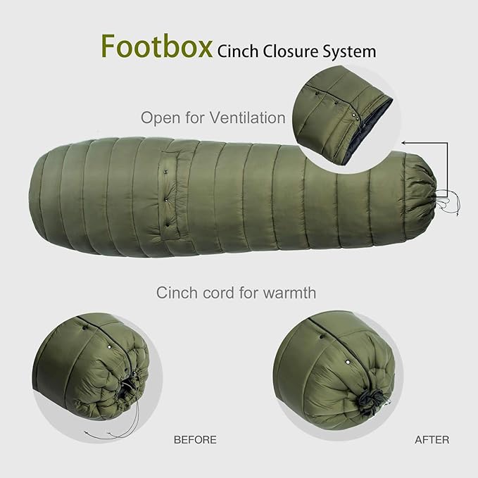 Onewind Hammock Top Quilt with Footbox, Lightweight and Portable Sleeping Quilt Camping Sleeping Bag for Backpacking and Hiking