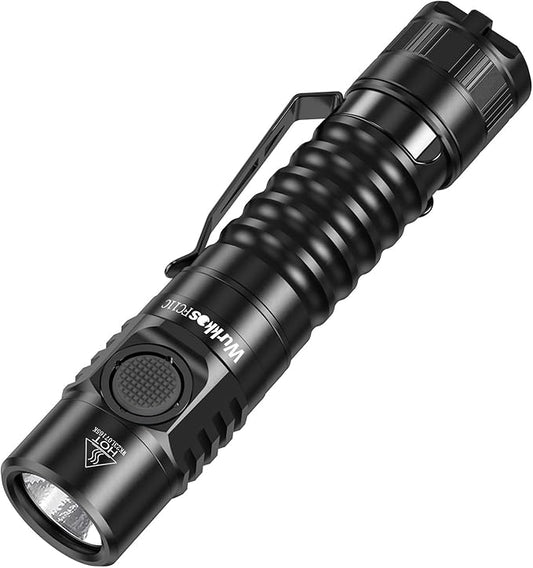 Wurkkos FC11C Led Flashlight Rechargeable High Lumen 1200, Small Powerful Flashlight USB C, Super Bright EDC Flashlight IP67 Waterproof, 155Meters Beam Distance, 90 High CRI Flashlight(5000K)