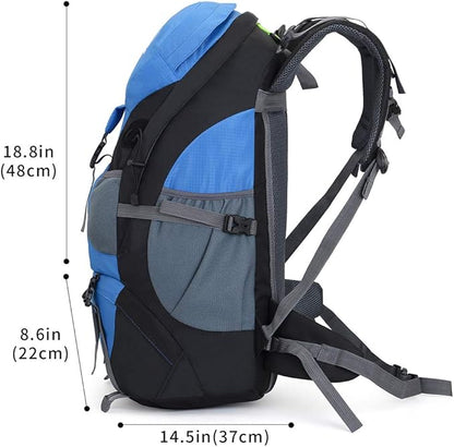 50L Hiking Backpack, Waterproof Lightweight Daypack for Outdoor Camping Travel