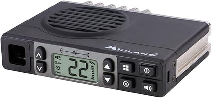 Midland – MXT105 - 5 Watt GMRS MicroMobile Two Way Radio - Off Roading Outdoor RZR Farm Trails Radio - External Magnetic Mount Antenna - NOAA Weather Alerts
