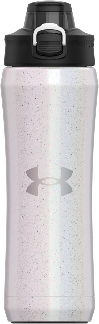 Under Armour 18oz Beyond Stainless Steel Water Bottle, Vacuum Insulated, Self Draining Protective Cap, Leak Proof, For Kids & Adults, All Sports, Gym