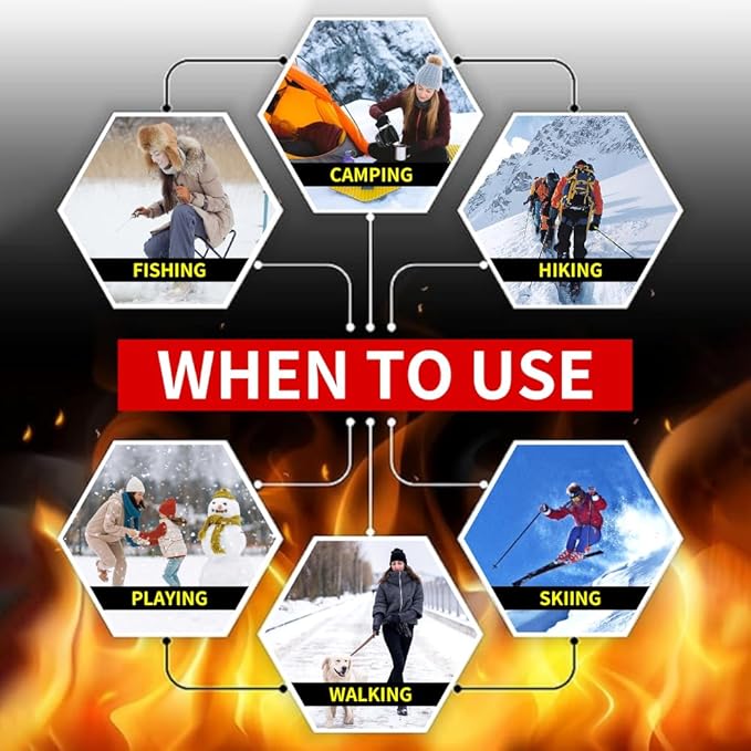 10/16 Pairs Foot Warmers with Adhesive, Toe Warmers and Insole Feet Warmers Air Activated Heating Patch for Hiking/Camping and Skating, Long Lasting Up to 8-10 Hours Hot Foot Warmers