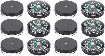 20mm Pocket Compass Lightweight Button Compass Camping for Hiking