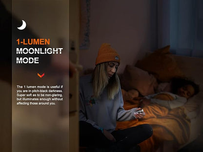 Fenix E18R V2.0 EDC Flashlight, 1200 Lumens USB-C Rechargeable Ultra Compact Pocket Light with Lumentac Organizer (Black)