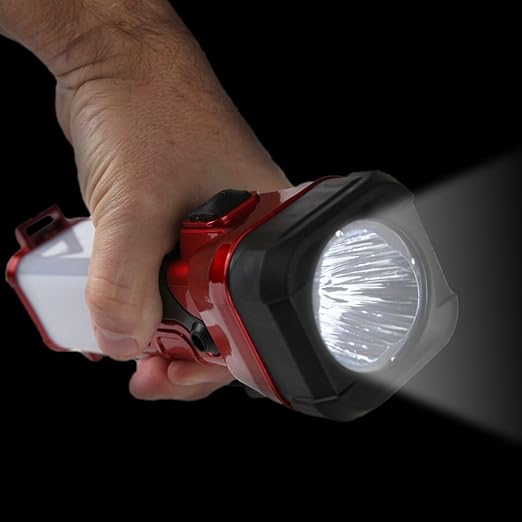 Trenton Gifts Two-in-One Portable Ultra Bright LED Flashlight Lantern | Great for Emergencies, Camping, Hiking