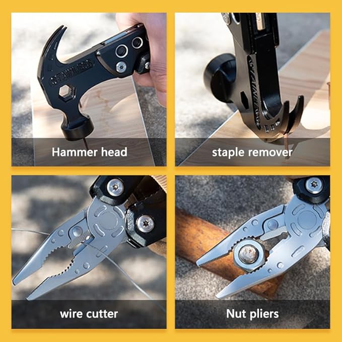14 in 1 Hammer Multitool,Pliers Bottle,Opener Screwdriver,Camping Survival Gear,Tools for Outdoor Travel,Household Tools,Gifts for Men,Gifts for Husba ASIN: B0CLVK882Z