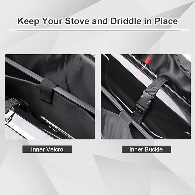 Premium Camp Stove Carry Case with 0.4 inch Thicken Pearl Foam, Excellent Protection for Coleman 2-Burner Gas Stove