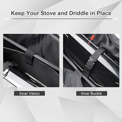 Premium Camp Stove Carry Case with 0.4 inch Thicken Pearl Foam, Excellent Protection for Coleman 2-Burner Gas Stove