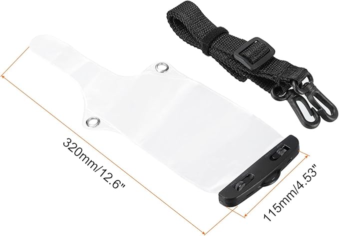 MECCANIXITY Two Way Radio Waterproof Case Bag Portable Electronic Equipment Protection Bag Clear for Walkie Talkie