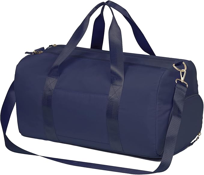 MABROUC Duffle Bag For Women, Sports Duffel Bag for Gym with Wet Pocket & Shoe Compartment, Overnight Weekender Travel Bag