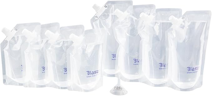 Concealable Cruise Ship Rum Sneak Flask Kit Set (4x16oz, 4x8oz)