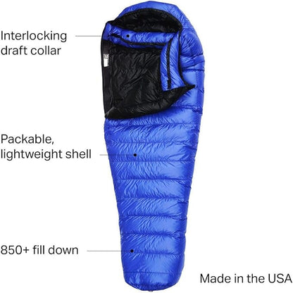 Western Mountaineering Ultralite 20 Degree Sleeping Bag Royal Blue 6FT / Right Zip