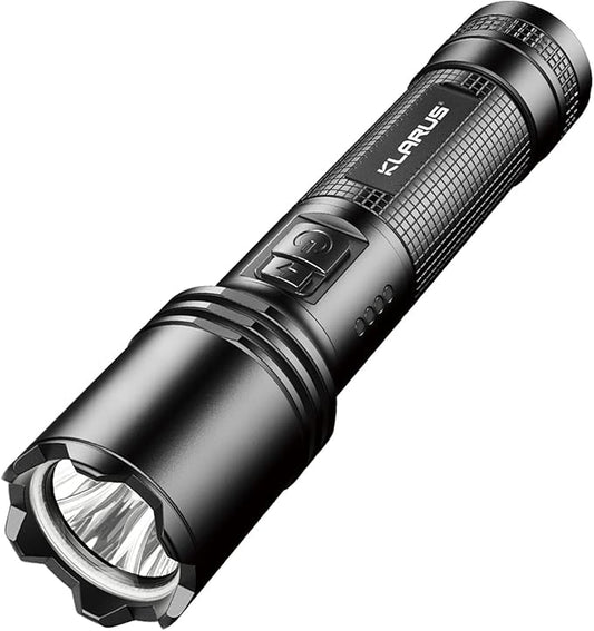 klarus EP10 USB-C Rechargeable Flashlight: 1000 Lumens Super Bright, 2600mah Battery, 6.3 inch, Small LED Powerful Flashlights for Home, Camping, Emergency