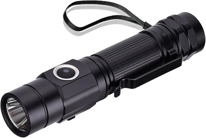 M11 1300 lumens USB-Type C Rechargeable LED Outdoor Long Beam Flashlight. IPX8 Waterproof. 5 Models for EDC,Hiking Emergency and Outdoor Use - Camping Accessories