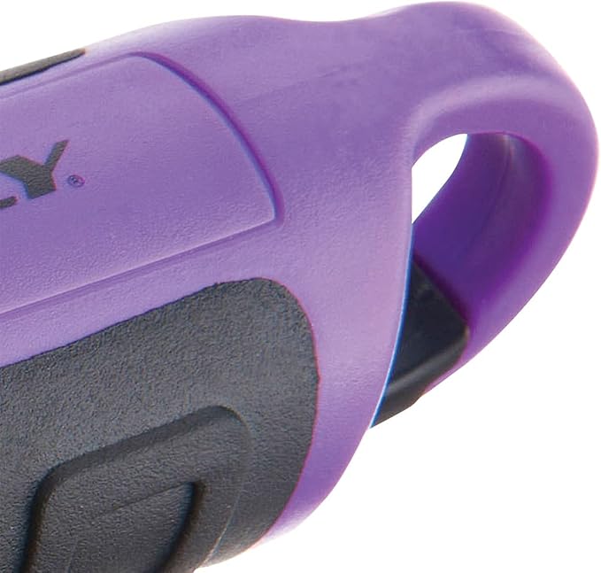 Dorcy 55 Lumen Floating Water Resistant LED Flashlight with Carabineer Clip, Purple (41-2508)