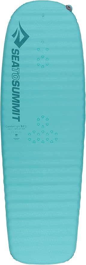 Sea to Summit Comfort Light Self-Inflating Foam Sleeping Pad for Camping and Backpacking, Women's Large (72 x 23 x 2 inches)