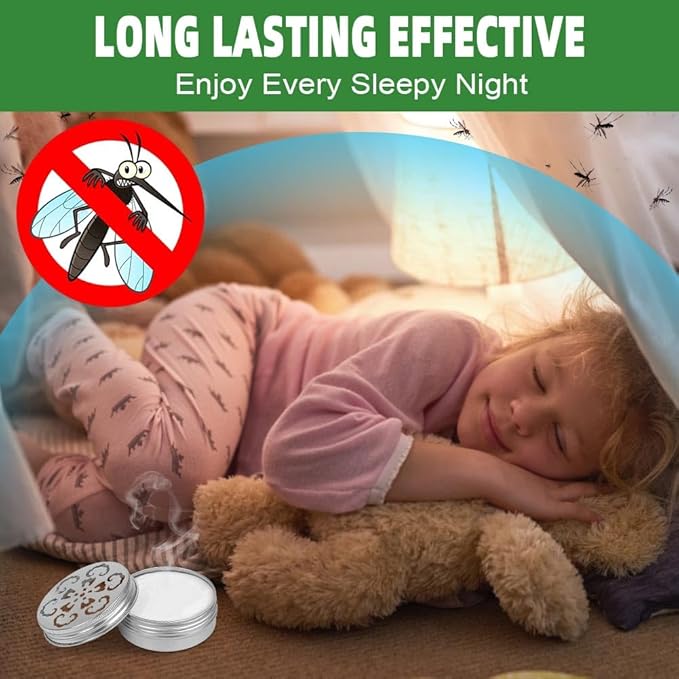 Mosquito Repellent for Patio, Indoors Mosquito Repellant, Mosquitoes Deterrent for Yard, Mosquito Control for Room, Keep Mosquito Away Ticks and Gnats,Indoor Mosquito Repellents 2-Pack, White
