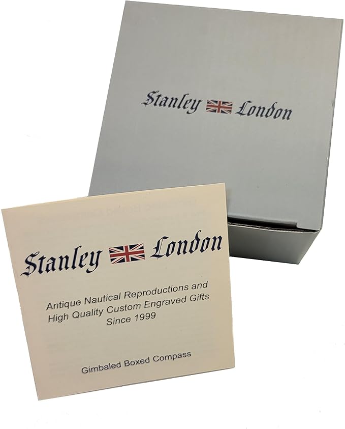 Engravable Executive Navigator Desk Compass in Luxurious Lacquered Piano Finish Case | Personalized Compass Gift Engraved with a Custom Message or Select from Pre-Engraved Plaques