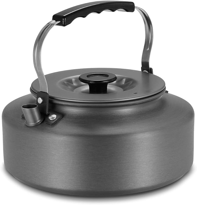 Doorslay Outdoor Camping Kettle, Aluminum Alloy Tea Kettle with Carrying Bag, Compact Lightweight Coffee Pot, 0.8L/1.1L/1.2L/1.6L Optional