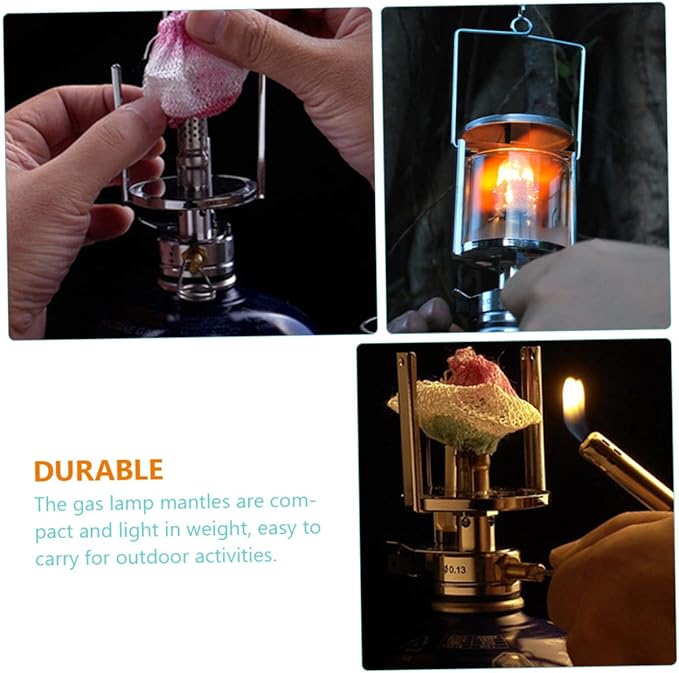 EXCEART Propane Light Mantle Propane Lamp Mantle: The Gas lamp mantles are Compact and Light in Weight, Easy to Carry for Outdoor Activities. Camping Hiking Light Mantle