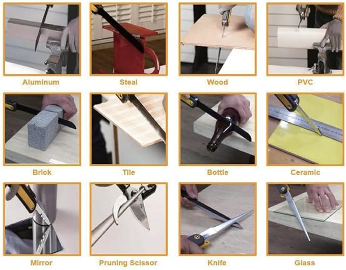 Magic Saw Multi Cutter that is folding Special Blades, Hacksaw, Carbide Saw, Glass Cutter, Wood Saw and even Sharpener such as Swiss Army Knife, Necessary in Camping, Fishing, Hiking, Outdoor Indoor