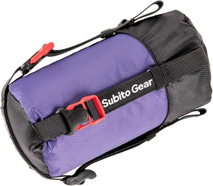 Ultra-Light Compression Stuff Sack, 70D Nylon Sleeping Bag Stuff Sack 1L/5L/7L/17L/25L Compression Bag Space Saving Gear for Camping Hiking Backpacking
