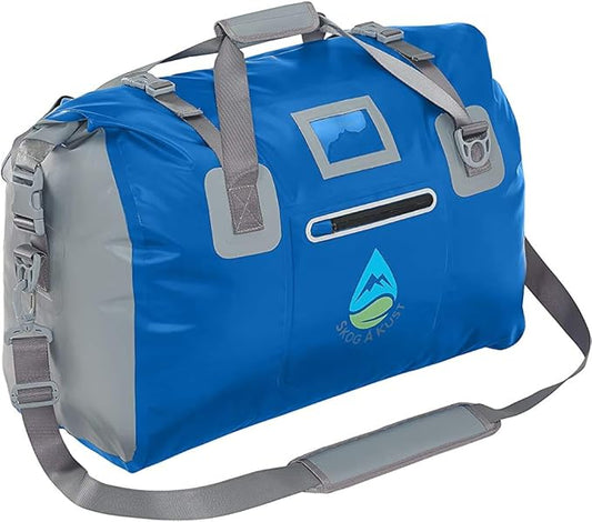 Skog Å Kust Duffelsak Heavy Duty Waterproof Duffel - Gear Bag for Sports, Travel, & More - 90L Navy Blue