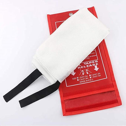 Emergency Fire Blanket for Home Kitchen Fiberglass Fire Suppression Blanket Great for School,Office,Camping,Grill,Car,Warehouse,Emergency Surival Safety (2 Pack,39 in X 39 in)