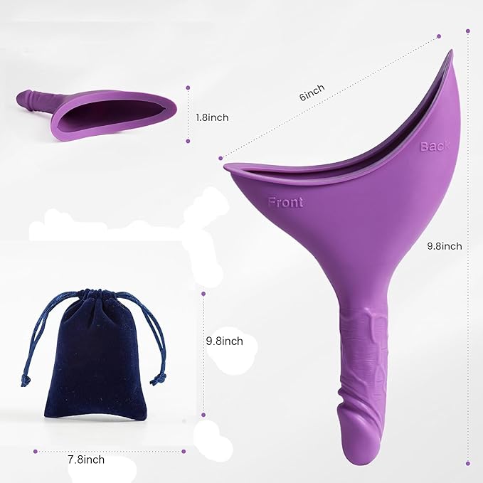 Female Urinal Pee Cloth Set, Portable Female Urination Device, Pee Funnel for Female