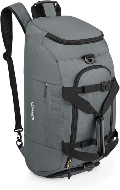 G4Free 40L 3-Way Duffle Bag Backpack Gym Bag for Men Women Sports Duffel Bag with Shoe Compartment Travel Backpack Luggage