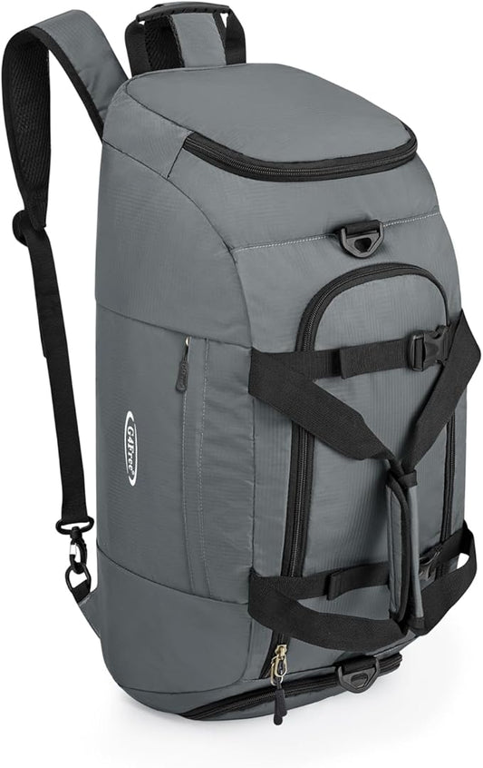 G4Free 40L 3-Way Duffle Bag Backpack Gym Bag for Men Women Sports Duffel Bag with Shoe Compartment Travel Backpack Luggage