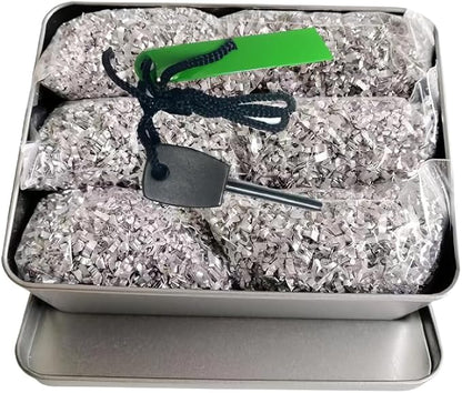 Emergency Fire Starter Kit Magnesium 6 Bags for Camping Hiking Bushcraft Survival Outdoor Hurricane Outage Light Weight Portable + 1 Tin Box