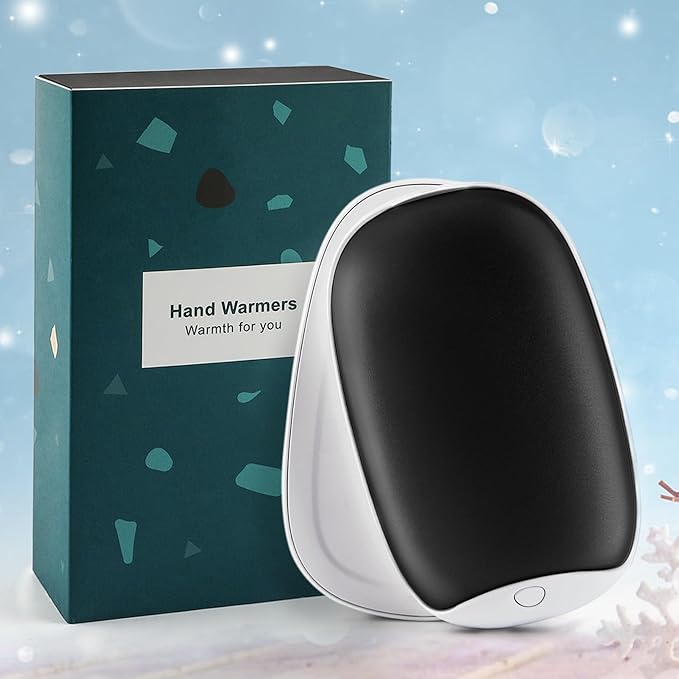 2 Pack Hand Warmers Rechargeable, 8000mAh Electric Portable Pocket Hand Warmer/Power Bank, Great for Outdoor Sports, Hunting, Golf, Camping, Warm Gifts for Women, Men