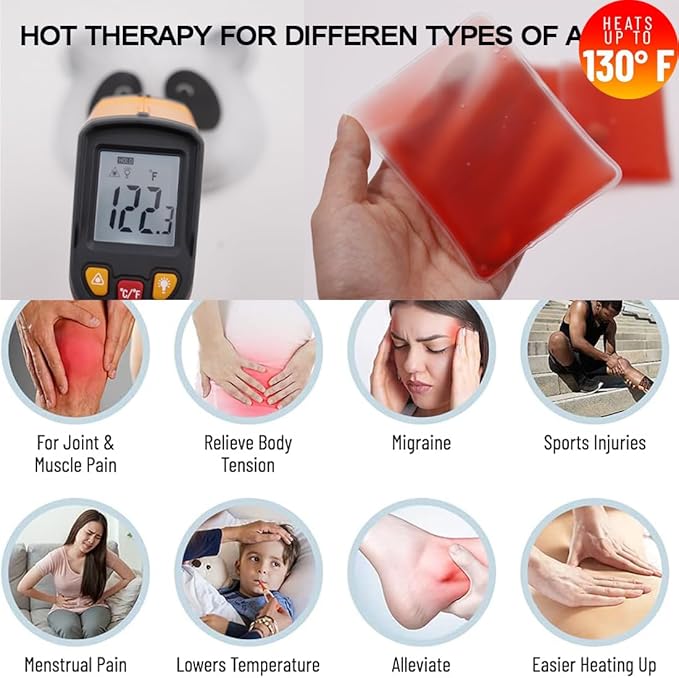 4 Pcs Reusable Snap Heat Pack,Hand Warmers Click,Pouch Gel Hand Warmers Cute Long Lasting Warmth for Camping, Outdoor,Hand Warmers Boil Click Heat Pocket Hand Warmer.