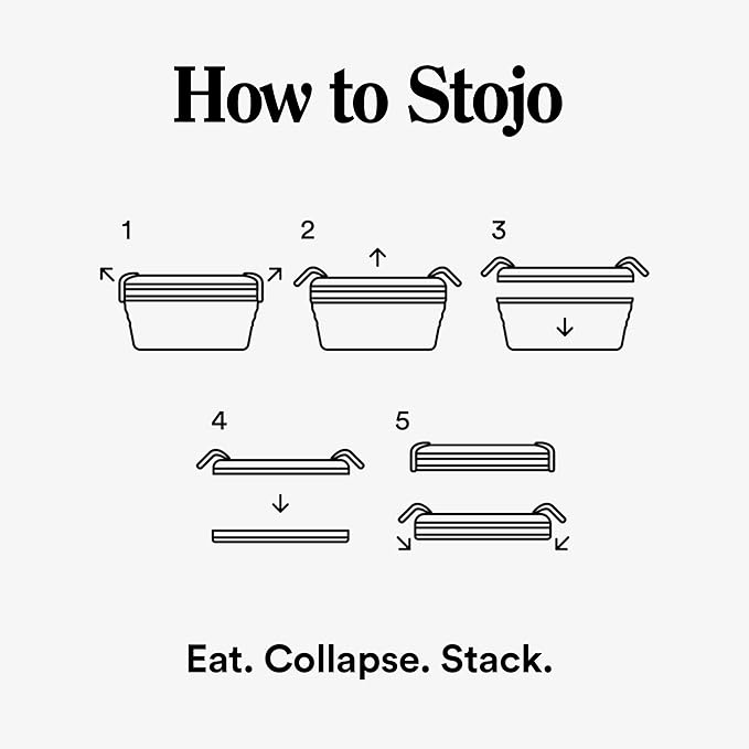 STOJO Collapsible Bowl - Eucalyptus, 36oz - Reusable Silicone Bowl for Hot and Cold Food - Perfect for Travel, Meal Prep, To-Go Lunch, Camping & Hiking - Microwave & Dishwasher Safe