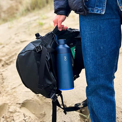 Ocean Bottle - Recycled Stainless Steel Drinks Reusable Water Bottle - Eco-Friendly & Reusable - Ocean Blue - 34 oz