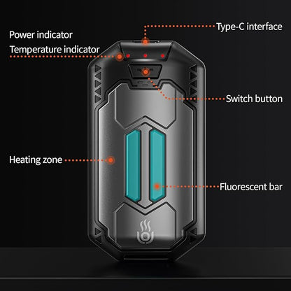 AI Hand Warmers Rechargeable 2 Pack, 6000mAh Electric Hand Warmers with 3 Heat Settings 20Hrs Long Lasting Portable Pocket Heater for Outdoor Camping, Hunting, Golf, Winter Gifts