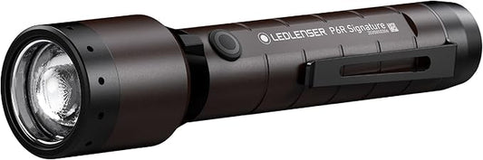 Ledlenser, P6R Signature Rechargeable Flashlight, High Power Premium LED, 1400 Lumens, Waterproof Light for Outdoor Use, Home, Camping, Black