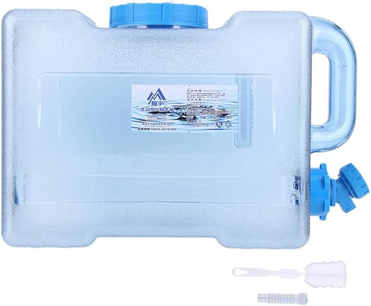 Water Storage Containers, Camping Water Container, Portable Water Tank with Faucet Camping Bucket with Tap Water Jug with Spigot BPA Free Emergency Water Storage for Outdoor Camping Hiking