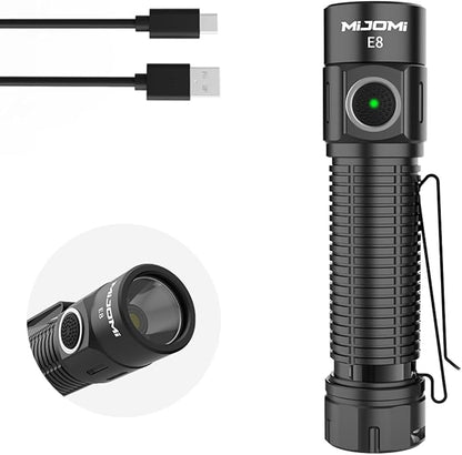 E8 Rechargeable Flashlight Super Bright Pocket Light, 2000 Lumens LED Flashlight, IPX8 Waterproof Long Lasting for Camping, Hiking, Emergency, Dog Walking