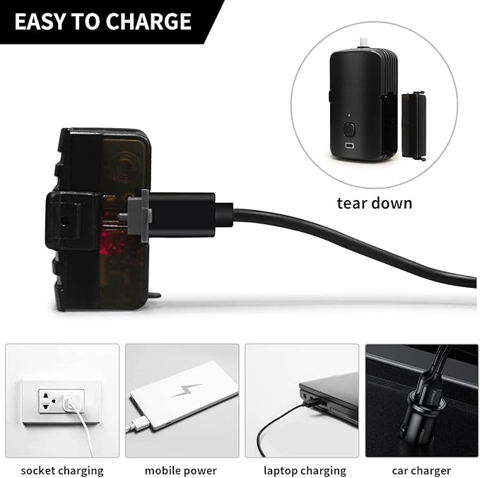Portable Outdoor Shower, 4400 mAh Removable Rechargeable Battery, with LED Light, Battery Powered Shower Pump+Collapsible Bucket, Suitable for Hiking/Backpacking, Camping, Travel, Beach, Pet