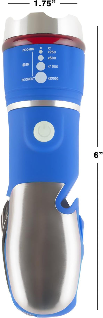 Stalwart 75-WL2005 Multi Tool LED Flashlight, All In One Tool Light For Emergency, Camping and Cars By (Blue) (With Glass Breaker and Seatbelt Cutter)