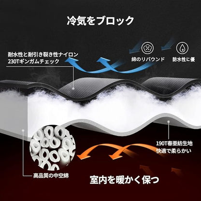 Fancial Sleeping Bag Envelope Type for Winter【Minimum Temperature -10℃】 Lightweight and Thermally Insulated 230T Waterproof and Thermal Insulation Can be Cleaned as a Whole