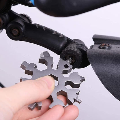 3 Pack multitool 18 In 1 snowflake,Stainless Steel MultiTool,Stainless Steel Snowflake Bottle Opener/Flat Phillips Screwdriver Kit/Wrench,Great Christmas gift
