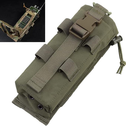 Drop-Down Radio Pouch Molle Tactical Belt Vest Radio Holster 500D Nylon Walkie Talkie Bag for PRC 148 152
