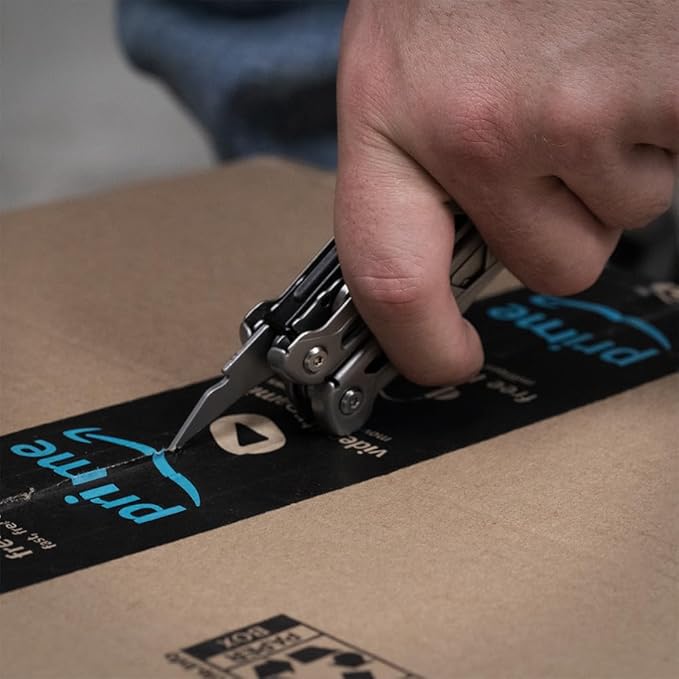 GRITR 13-in-1 Stainless Steel EDC Multitool w/Nylon Sheath - Outdoor Tool w/Needle Nose Pliers, Pocket Knife, Scissors, Bottle Opener, Cutters - Camping Hunting Survival Emergency Gear