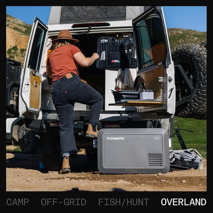 Dometic Portable Refrigerator and Freezer with ICE Maker, Powered by AC/DC or Solar